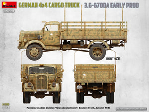 MiniArt 35199 German 3t 4x4 Cargo Truck 3.6-6700A 1/35 – zdjęcie 9