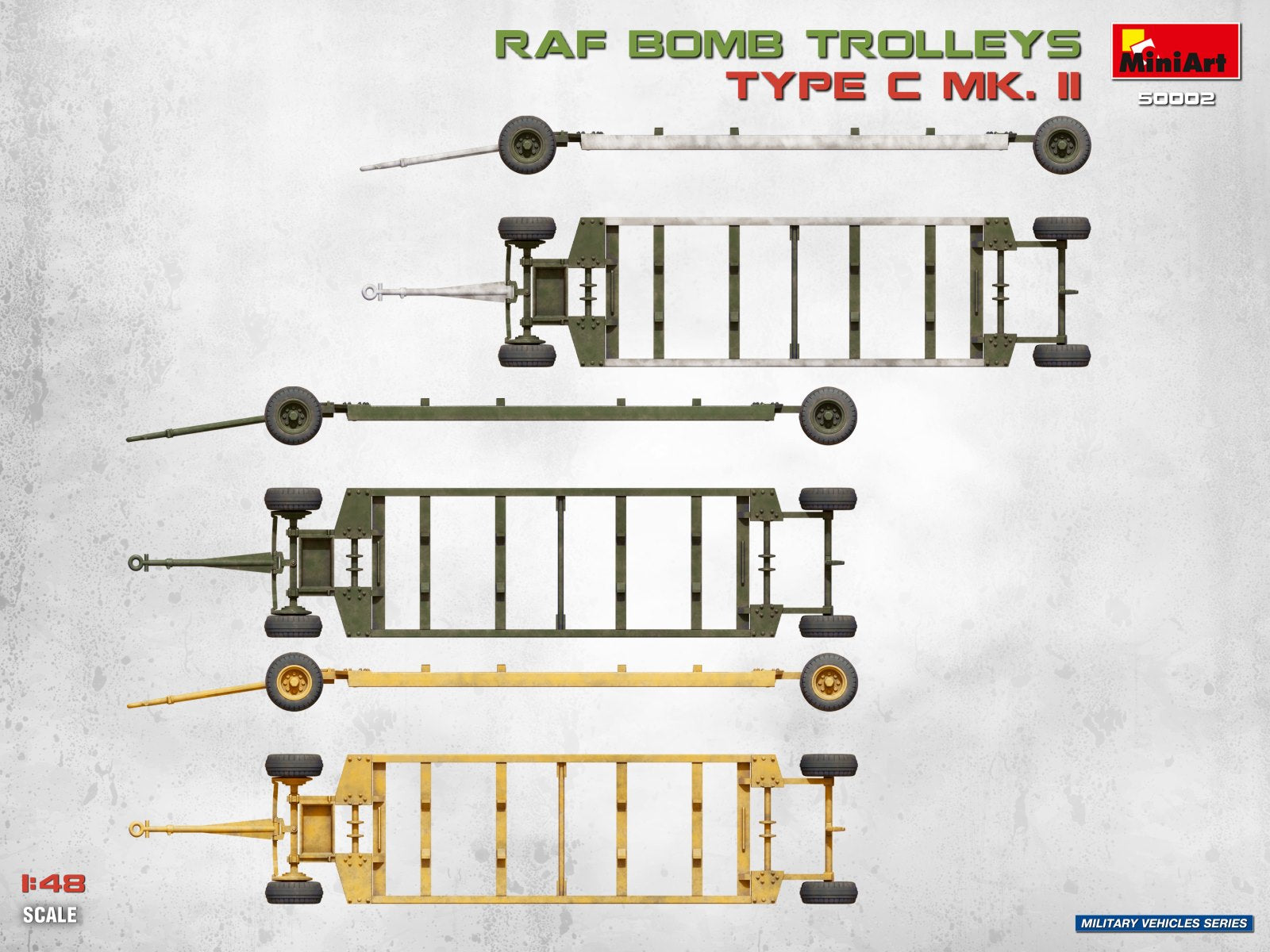 MiniArt 50002 RAF Bomb Trolleys Type C Mk. II 1/48 – zdjęcie 10