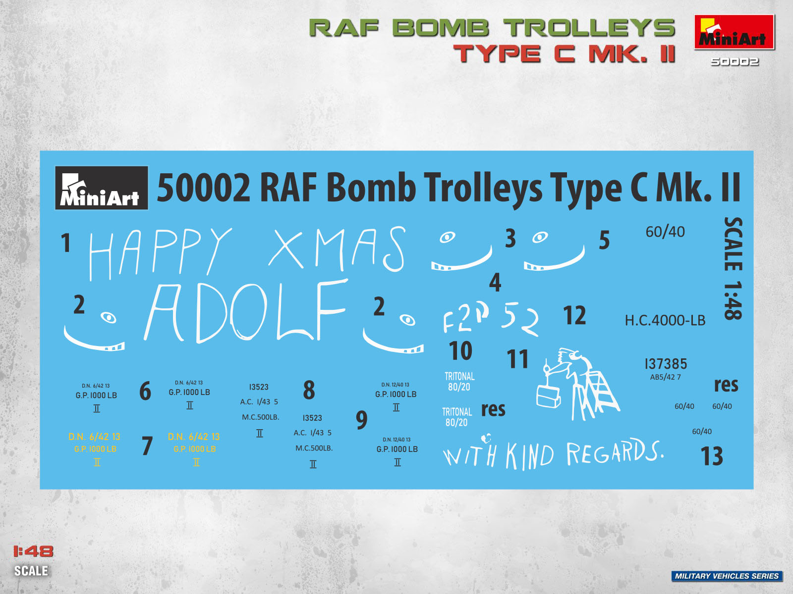 MiniArt 50002 RAF Bomb Trolleys Type C Mk. II 1/48 – zdjęcie 5