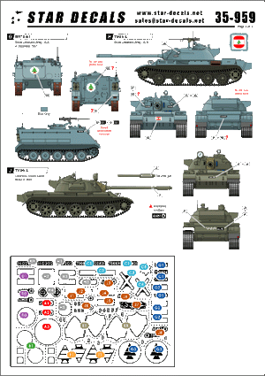 Star Decals 35-959 Lebanese Tanks &amp;amp; AFVs 1 1/35 – zdjęcie 2