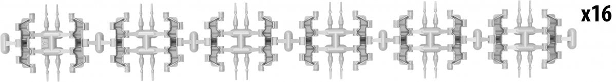 MiniArt 37050 T-55 RMSh WORKABLE TRACK LINKS. EARLY TYPE 1/35 – image 3