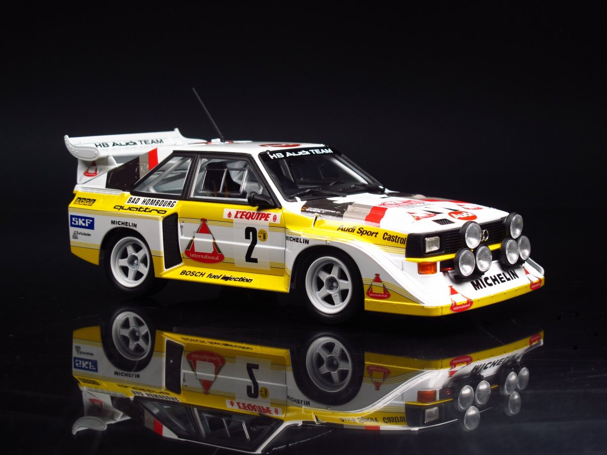 Beemax 24017 Audi Sport Quattro S1 [E2] 1986 Monte Carlo Rally Version 1/24 – zdjęcie 3