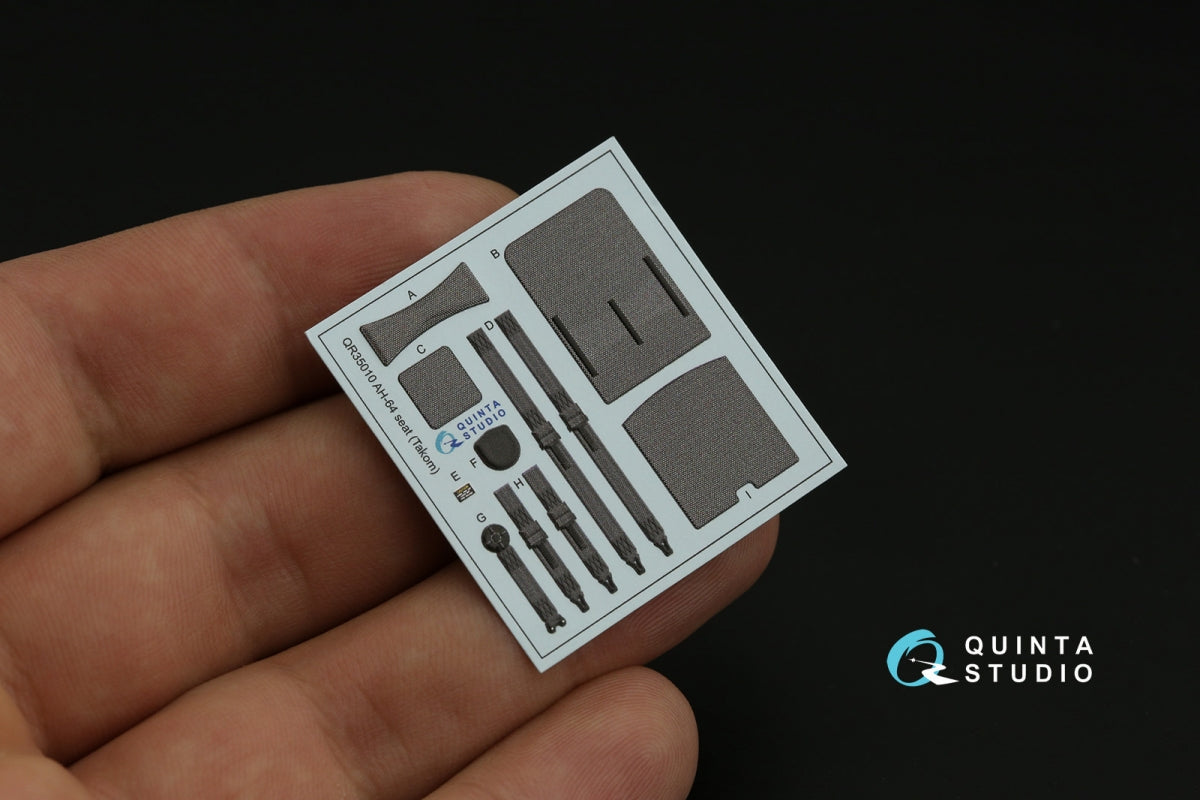 Quinta Studio QD35104 AH-64DI Saraf 3D-Printed &amp;amp; colored Interior on decal paper (Takom) 1/35 – image 4
