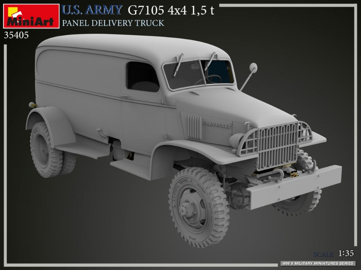 MiniArt 35405 U.S. ARMY G7105 4х4 1,5 t PANEL DELIVERY TRUCK 1/35 – zdjęcie 21