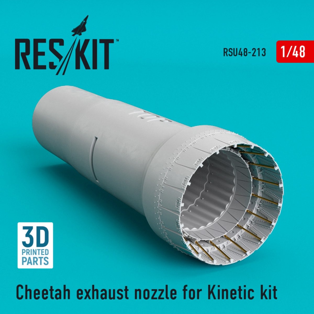 RESKIT RSU48-0213 BUSE D'ÉCHAPPEMENT CHEETAH POUR KIT KINETIC 1/48