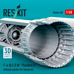 RESKIT RSU48-0300 F-4 (B, C, D, N) &amp;quot;Phantom II&amp;quot; exhaust nozzles for Tamiya kit (3D printed) 1/48 – zdjęcie 2