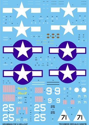 Techmod 32007 - Grumman F6F-5 Hellcat 1/32