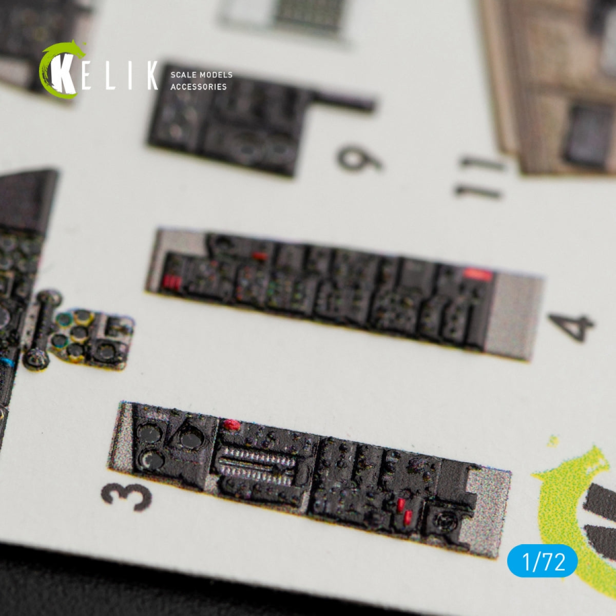 KELIK K72029 F-4(B,N) &amp;quot;PHANTOM II&amp;quot; INTERIOR 3D DECALS FOR HASEGAWA KIT 1/72 – zdjęcie 5