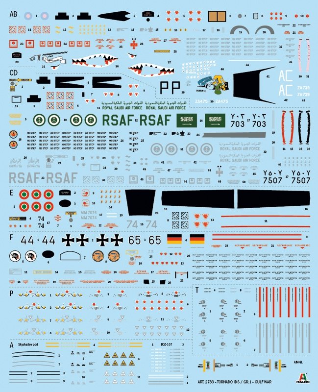 Italeri 2783 TORNADO GR.1/IDS - GULF WAR 1/48 – zdjęcie 7