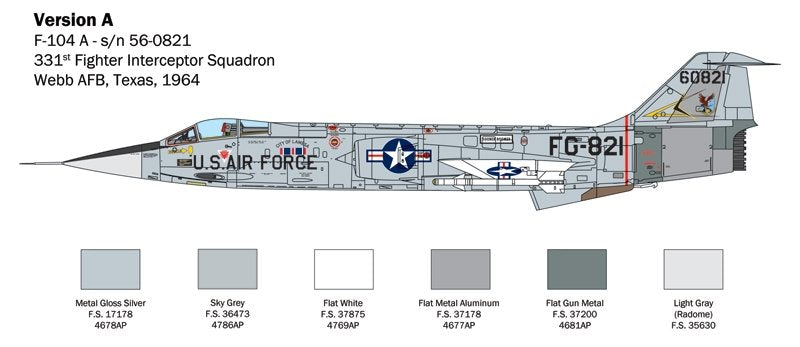 Italeri 2515 F-104 STARFIGHTER A/C 1/32 – zdjęcie 4