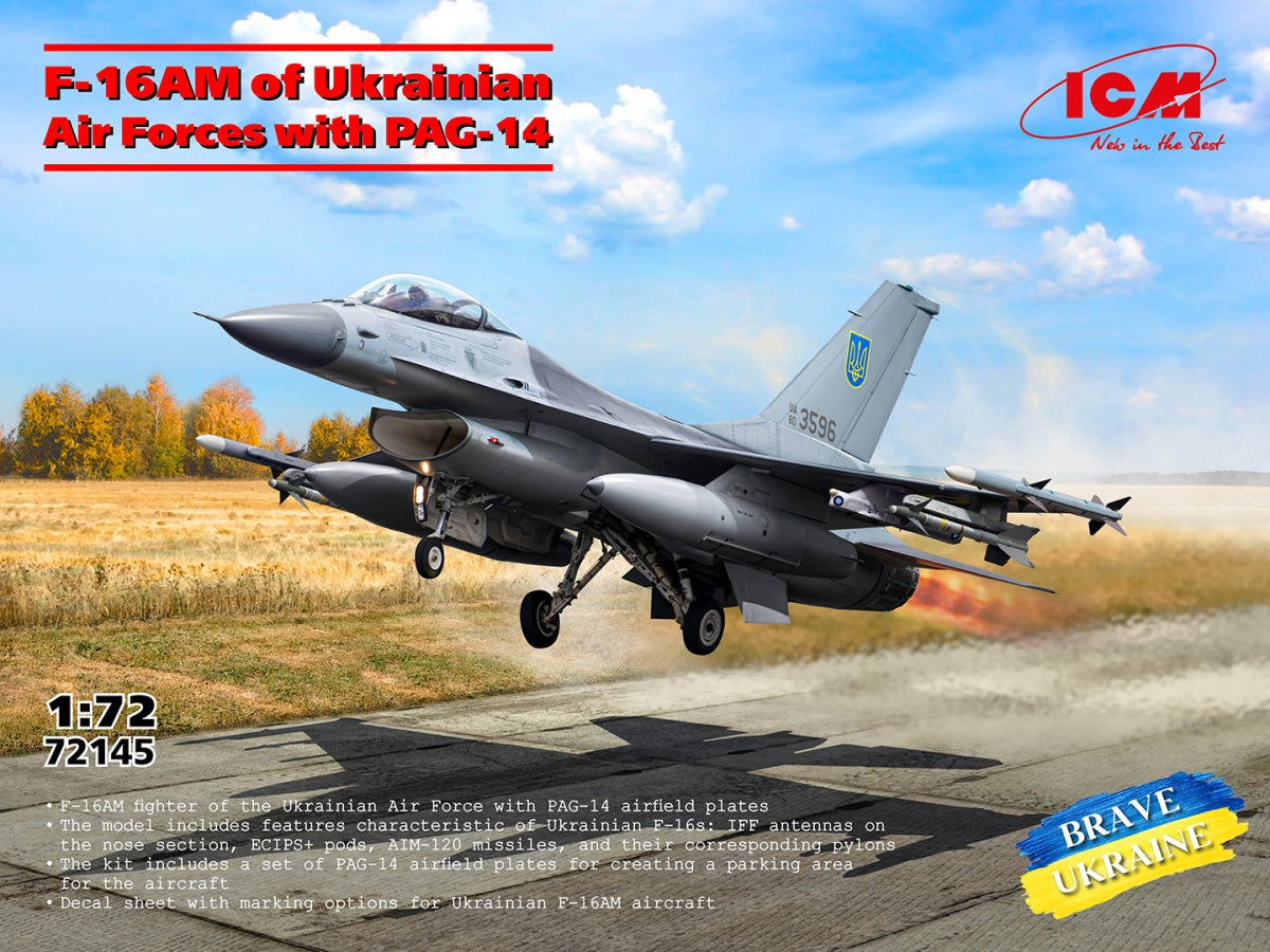 ICM 72145 F-16AM of Ukrainian Air Forces with PAG-14 1/72 – zdjęcie 2