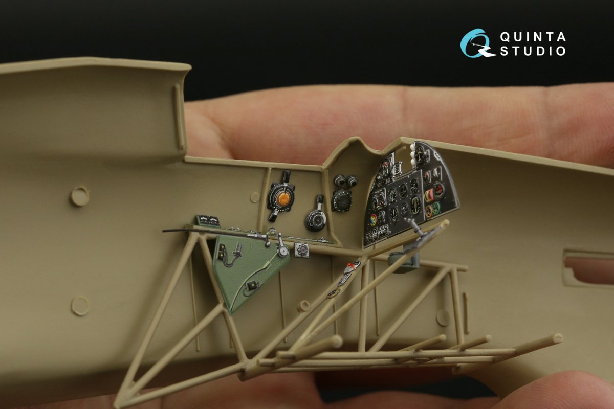 Quinta Studio QD32140 Hawker Hurricane Family 3D-Printed &amp;amp; colored Interior on decal paper (Fly) 1/32 – image 5