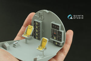 Quinta Studio QD32234 Boeing B-17E/F Radio operator&amp;#39;s compartment. 3D-Printed coloured Interior on decal paper (HK models) 1/32 – zdjęcie 8