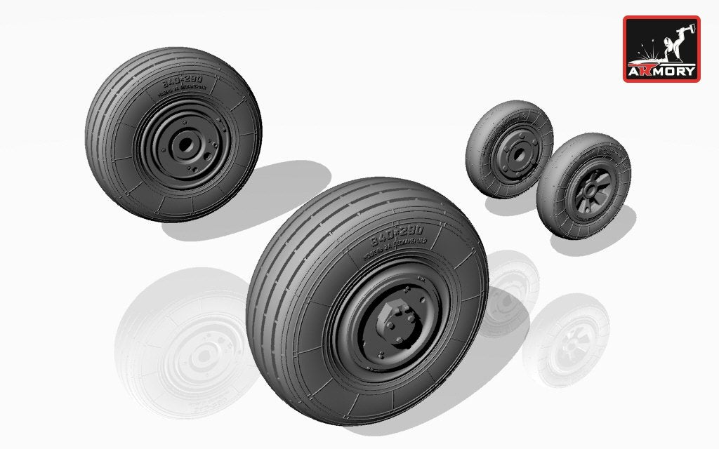 Armory Models AW72014 Mikoyan МiG-23,23P(early) wheels 1/72 – zdjęcie 4