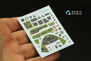 Quinta Studio QD32189 F6F-3E/N Hellcat 3D-Printed colored Interior on decal paper (Trumpeter) 1/32 – image 4