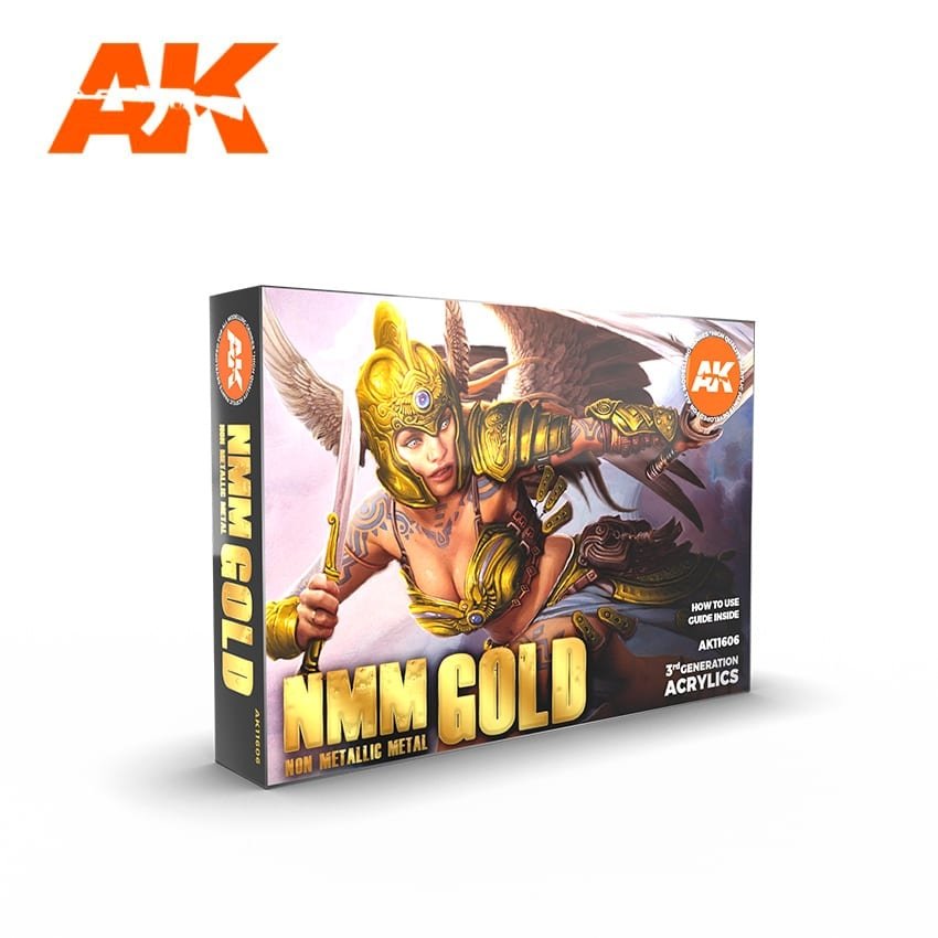 AK Interactive AK11606 NMM (Non Metallic Metal) GOLD Set 6x17 ml – zdjęcie 2