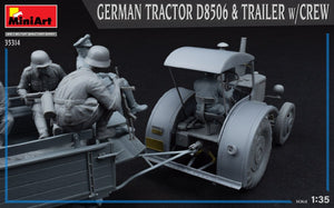 MiniArt 35314 GERMAN TRACTOR D8506 &amp;amp; TRAILER w/CREW 1/35 – zdjęcie 4