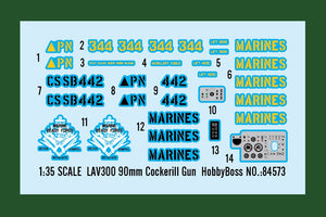 Hobby Boss 84573 LAV300 90mm Cockerill Gun 1/35 – zdjęcie 3
