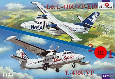 A-Model 01473 Let L-410UVP i L-410UVP-E10 Asian Spirit, WEA 1/144