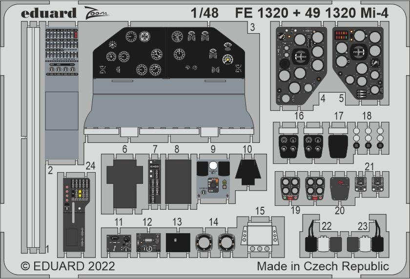Eduard 491320 Mi-4 TRUMPETER 1/48 – zdjęcie 2