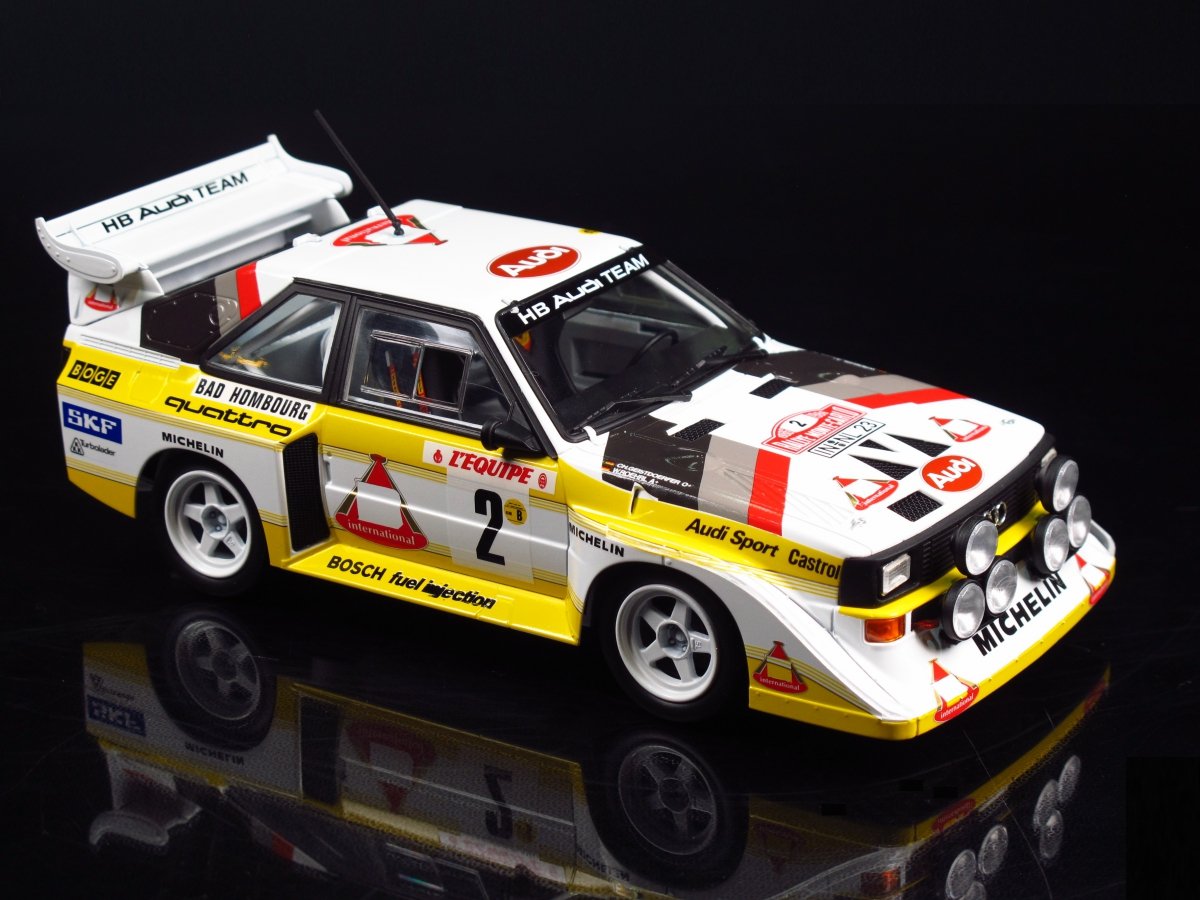 Beemax 24017 Audi Sport Quattro S1 [E2] 1986 Monte Carlo Rally Version 1/24 – zdjęcie 2
