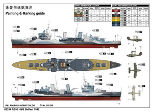 Trumpeter 05334 HMS Belfast 1942 1/350 – zdjęcie 2