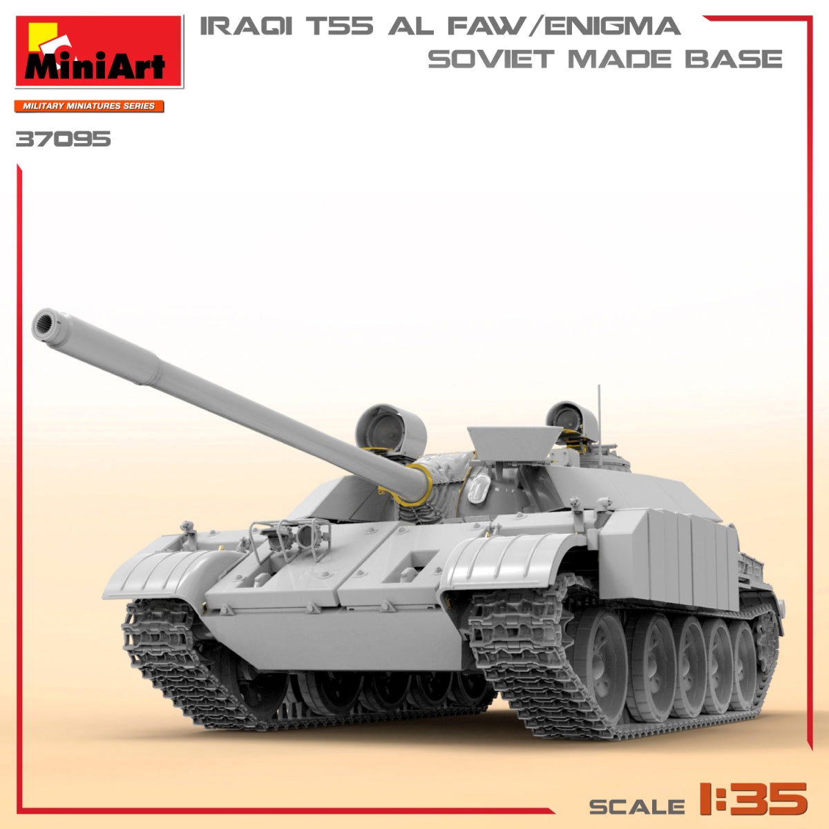 MiniArt 37095 IRAQI T-55 AL FAW/ENIGMA. SOVIET MADE BASE 1/35 – zdjęcie 7