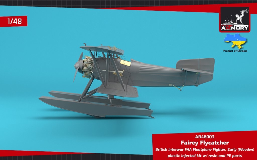 Armory Models 48003 Fairey Flycatcher British FAA Inter-War Floatplane Fighter, on Wooden Floats 1/48 – Bild 13
