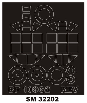 Montex SM32202 BF 109G-2 for REVELL 1/32