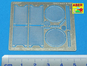 Aber 35G25 Grilles for german self proppeled gun Sd.Kfz.186 Jagdtiger 1/35 – zdjęcie 2