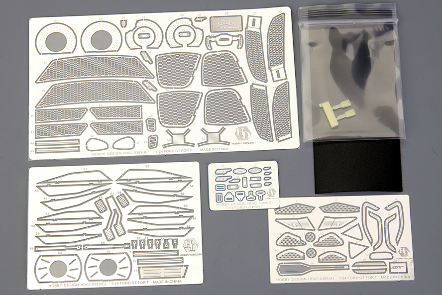 Hobby Design HD02-0389 Photoetch Detail-Up Set for Ford GT Tamiya 1/24 – zdjęcie 2