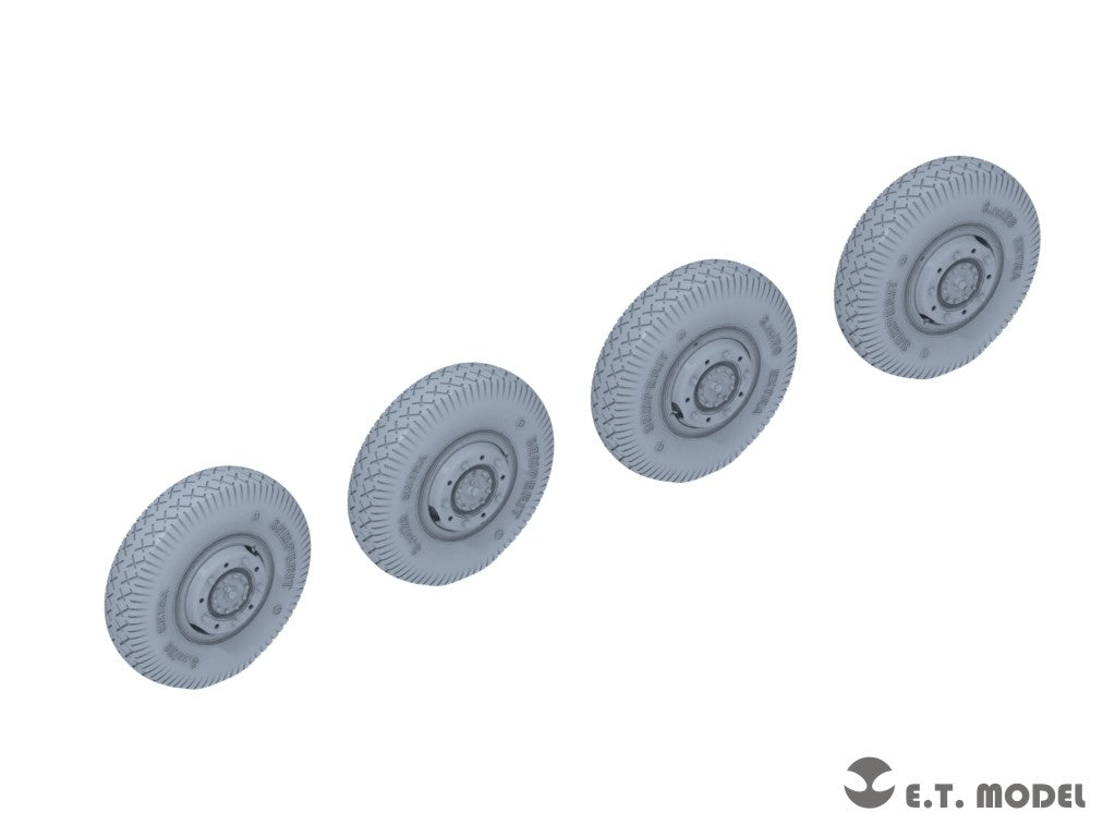E.T. Model P35-107 WWII German Sd.Kfz.234 Large Diameter Weighted Wheels Type.7 1/35 – zdjęcie 2