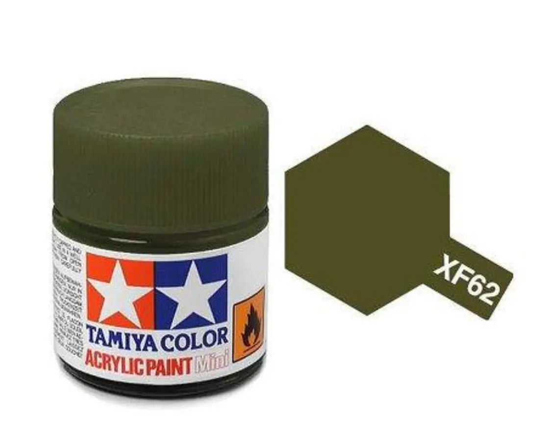 Tamiya 81762 XF62 Olive Drab Acrylic paint 10ml – zdjęcie 2