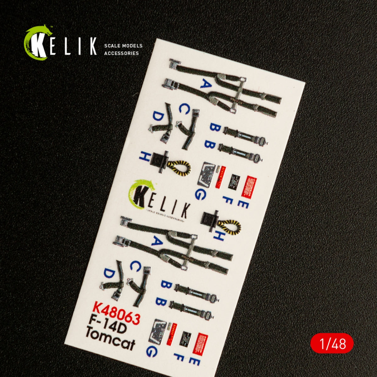 KELIK K48063 F-14D TOMCAT INTERIOR 3D DECALS FOR TAMIYA KIT 1/48 – image 2