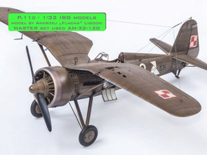 Master AM-32-120 PZL P.11c - zestaw detali - lufy karabinu wz. 33, celowniki oraz dysza Venturiego (do modelu IBG) 1/32 – zdjęcie 4