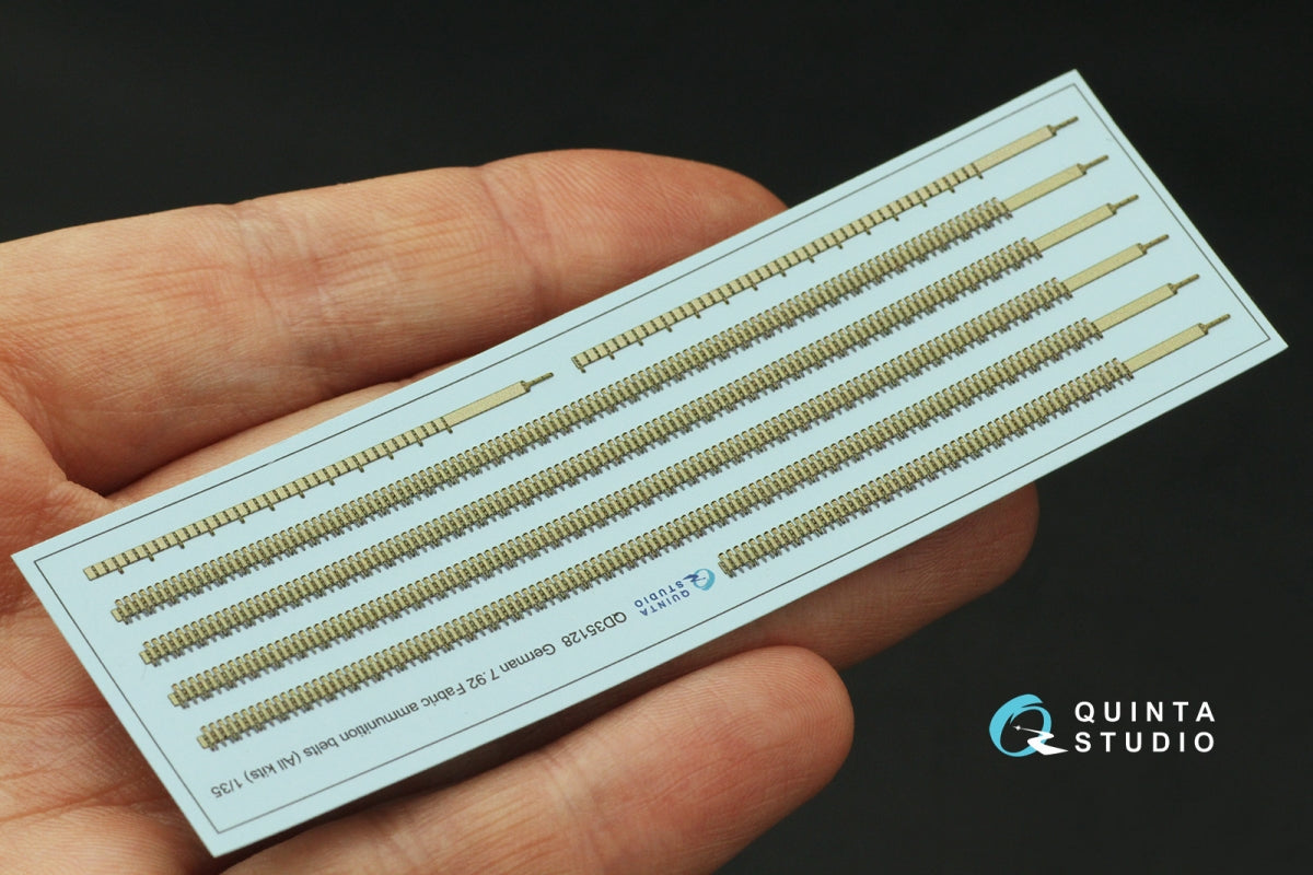 Quinta Studio QD35128 German 7.92 Fabric ammunition belts (All kits) 1/35 – zdjęcie 3