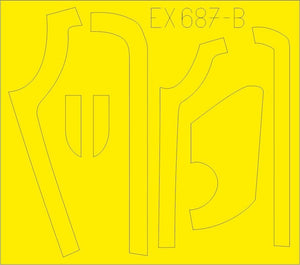 Eduard EX687 B-17G antiglare panels (DL &amp;amp; BO production) 1/48 HKM – zdjęcie 2