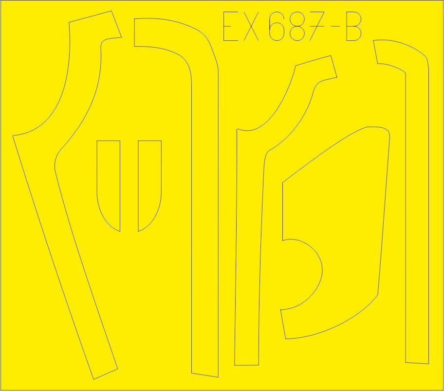 Eduard EX687 B-17G antiglare panels (DL &amp;amp; BO production) 1/48 HKM – zdjęcie 2