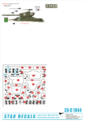 Star Decals 35-C1044 Korean War M4A3E8 Sherman 1/35 – image 2
