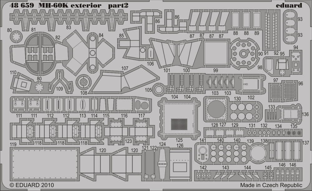 Eduard 48659 MH-60K exterior 1/48 Italeri – Bild 2
