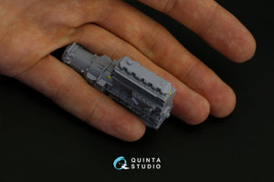 Quinta Studio QDS-35068 KAMAZ-43509 3D-Printed &amp;amp; coloured Interior on decal paper (Zvezda) (Small version) 1/35 – zdjęcie 2