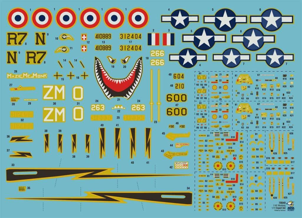 Arma Hobby 70040 F-6C Mustang™ Expert Set 1/72 – zdjęcie 3
