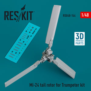 RESKIT RSU48-0144 Mi-24 tail rotor for Trumpeter kit (3D Printed) 1/48 – image 2
