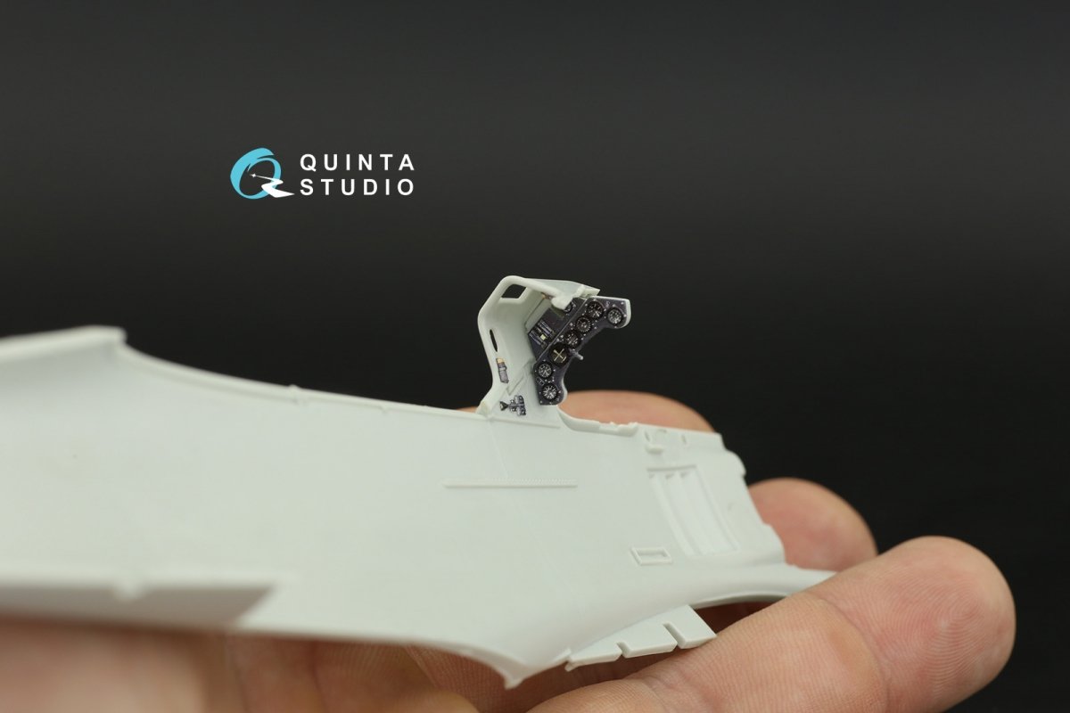 Quinta Studio QD32120 Fw 190 A-8/A-9 3D-Printed &amp;amp; colored Interior on decal paper (Revel) 1/32 – image 3