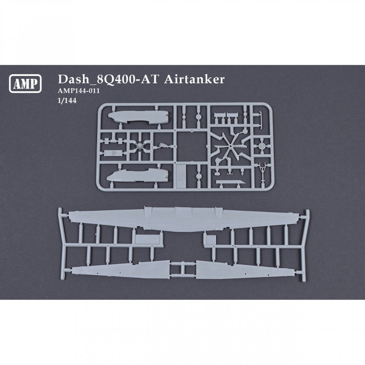 AMP 144011 Dash 8Q400-AT Airtanker - Canadian Short Range Commuter Airliner 1/144 – zdjęcie 3