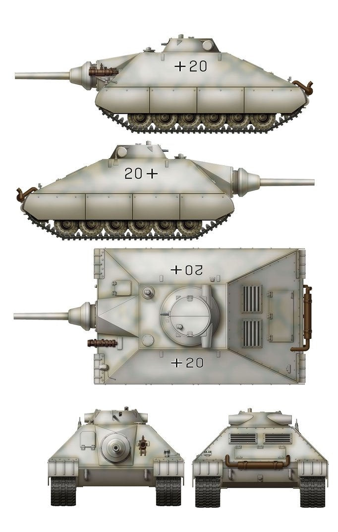 Das Werk DW35019 Schwerer kleiner Panzerkampfwagen German Heavy Tank Project 1944 (2 in 1) 1/35 – image 7