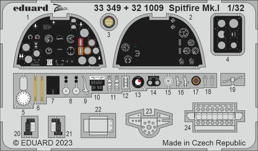 Eduard BIG33153 Spitfire Mk. I KOTARE 1/32 – zdjęcie 2