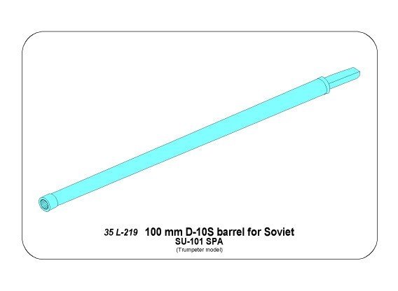 Aber 35L-219 Lufa 100 mm D-10S do SU-101 1/35 – zdjęcie 3