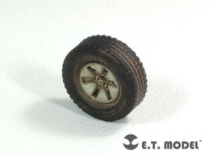 E.T. Model ER35-031 Technical Pick up Truck Weighted Road Wheels For MENG 1/35 – zdjęcie 2