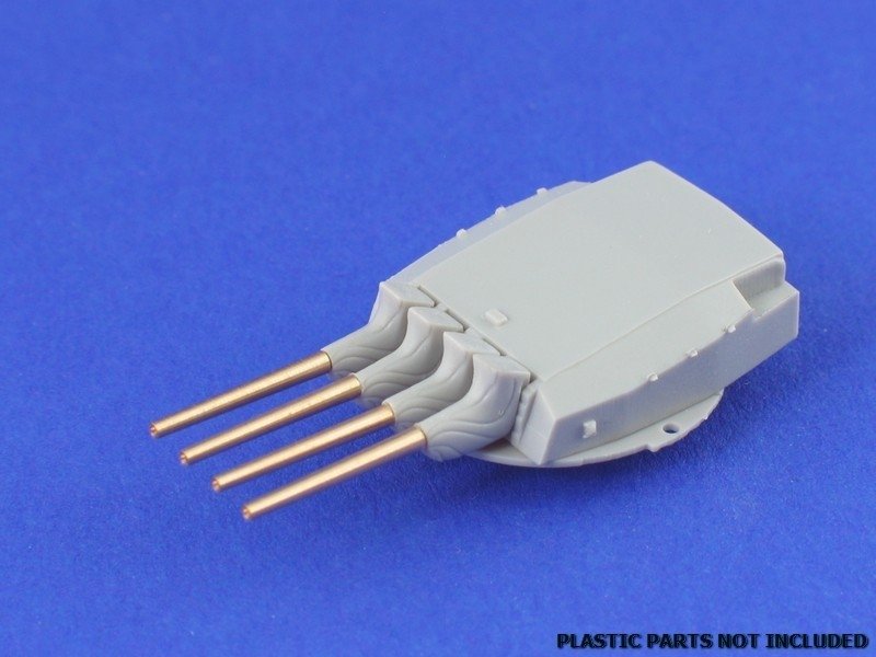 Aber 1/700L-02 Set of 8 pcs 380 mm short barrels for turrets with antiblast covers ships Richelieu, Jean Bart 1/700 – imagen 2